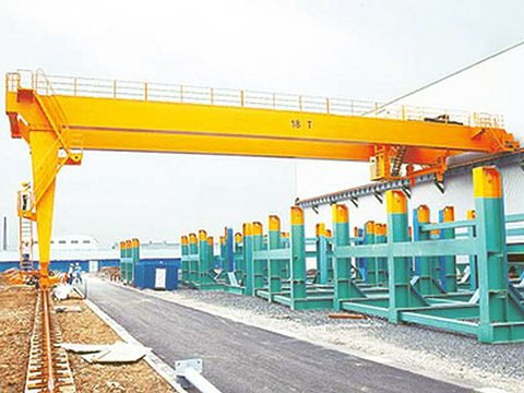 common double girder semi gantry crane supplier