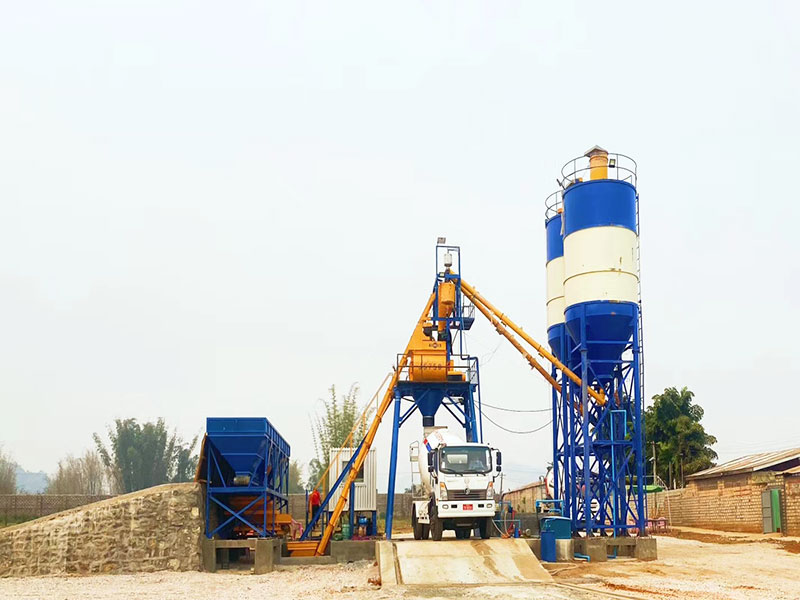 ready mix concrete mixing plant