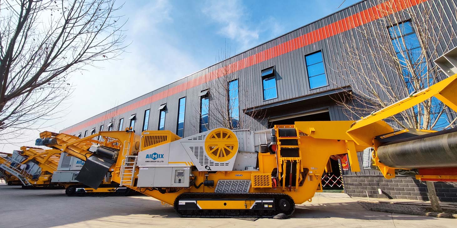 Mobile type jaw crushing plant Aimix Group