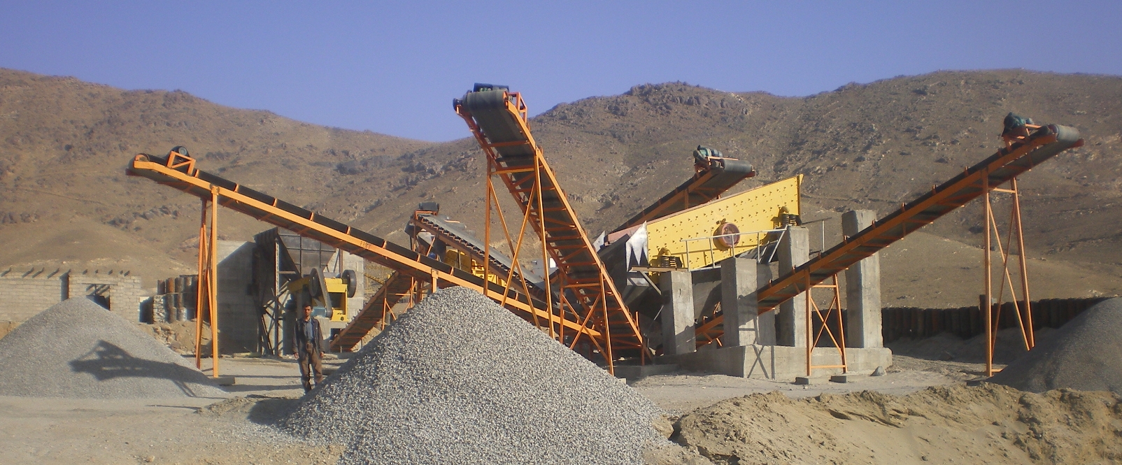 stationary type gravel crushing plants for sale