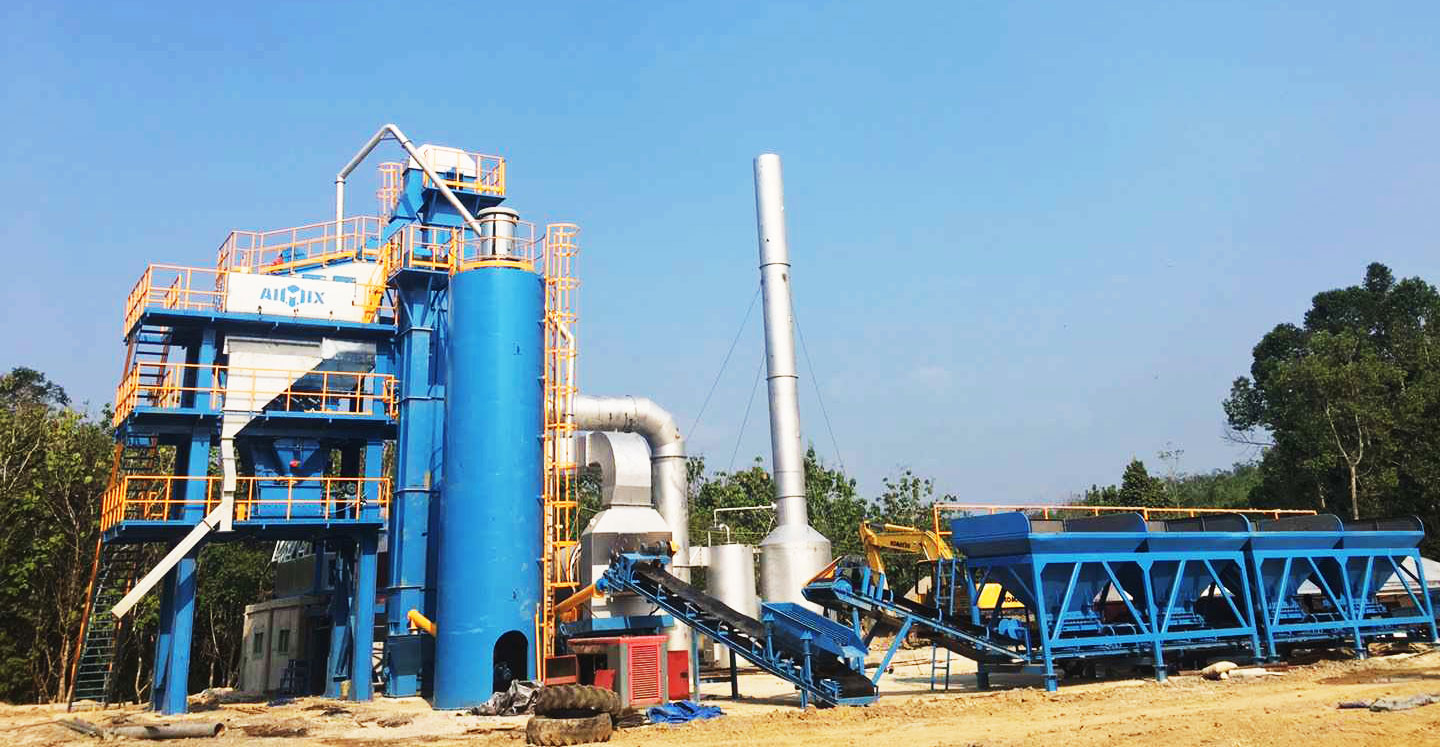 asphal mixing plant in Indonesia has been installed