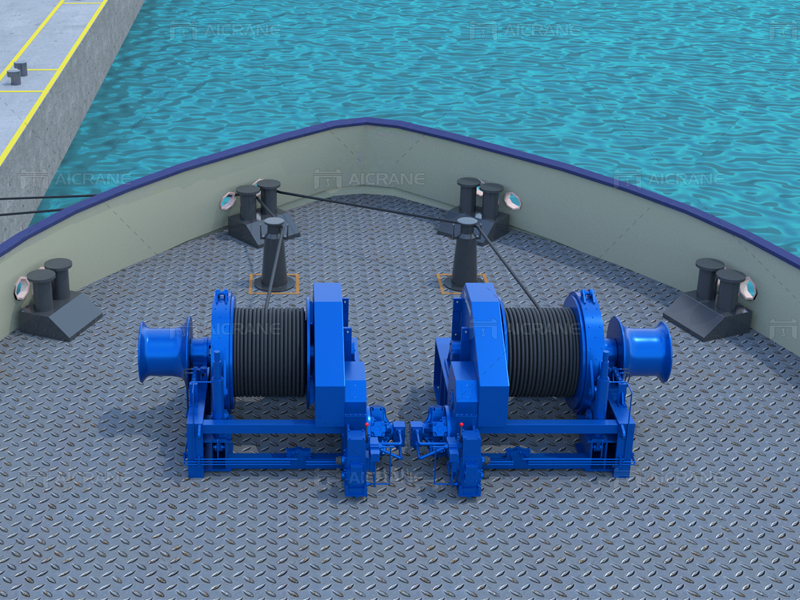 Single Drum Mooring Winch