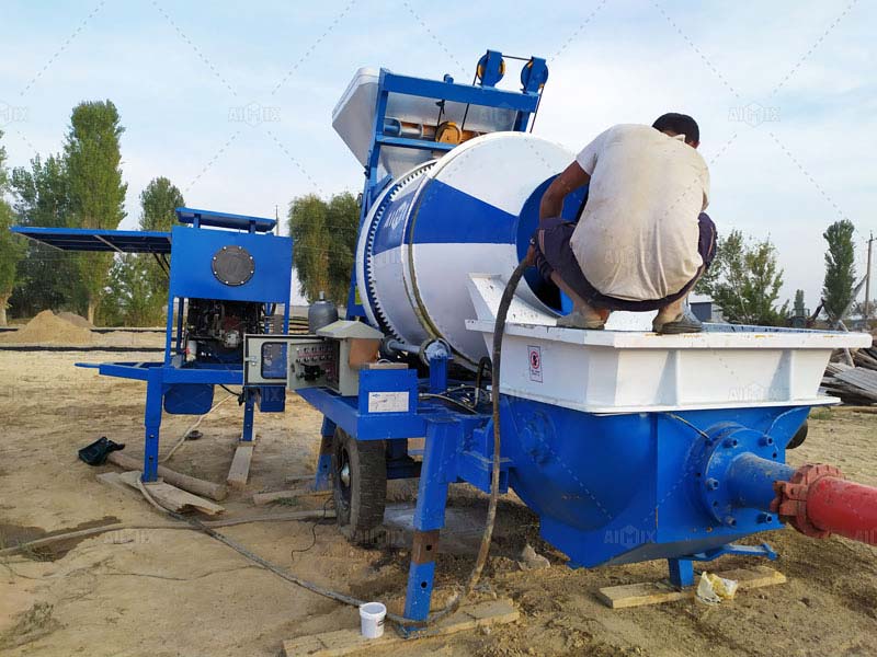 concrete mixer pump Uzbekistan