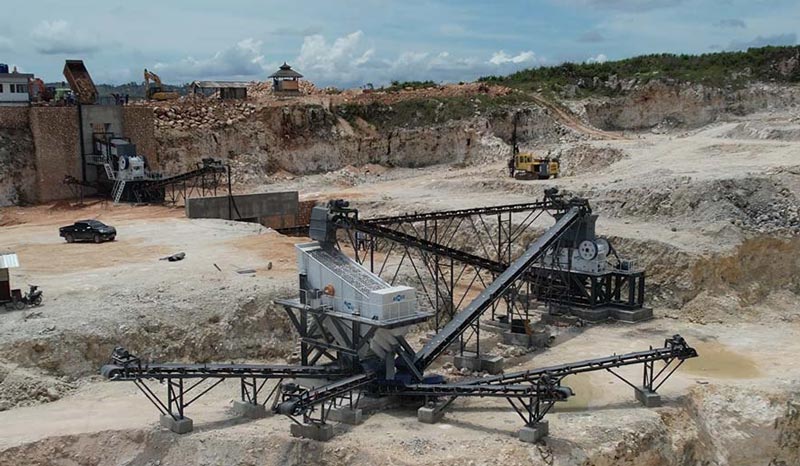 Limestone crushing machine plant