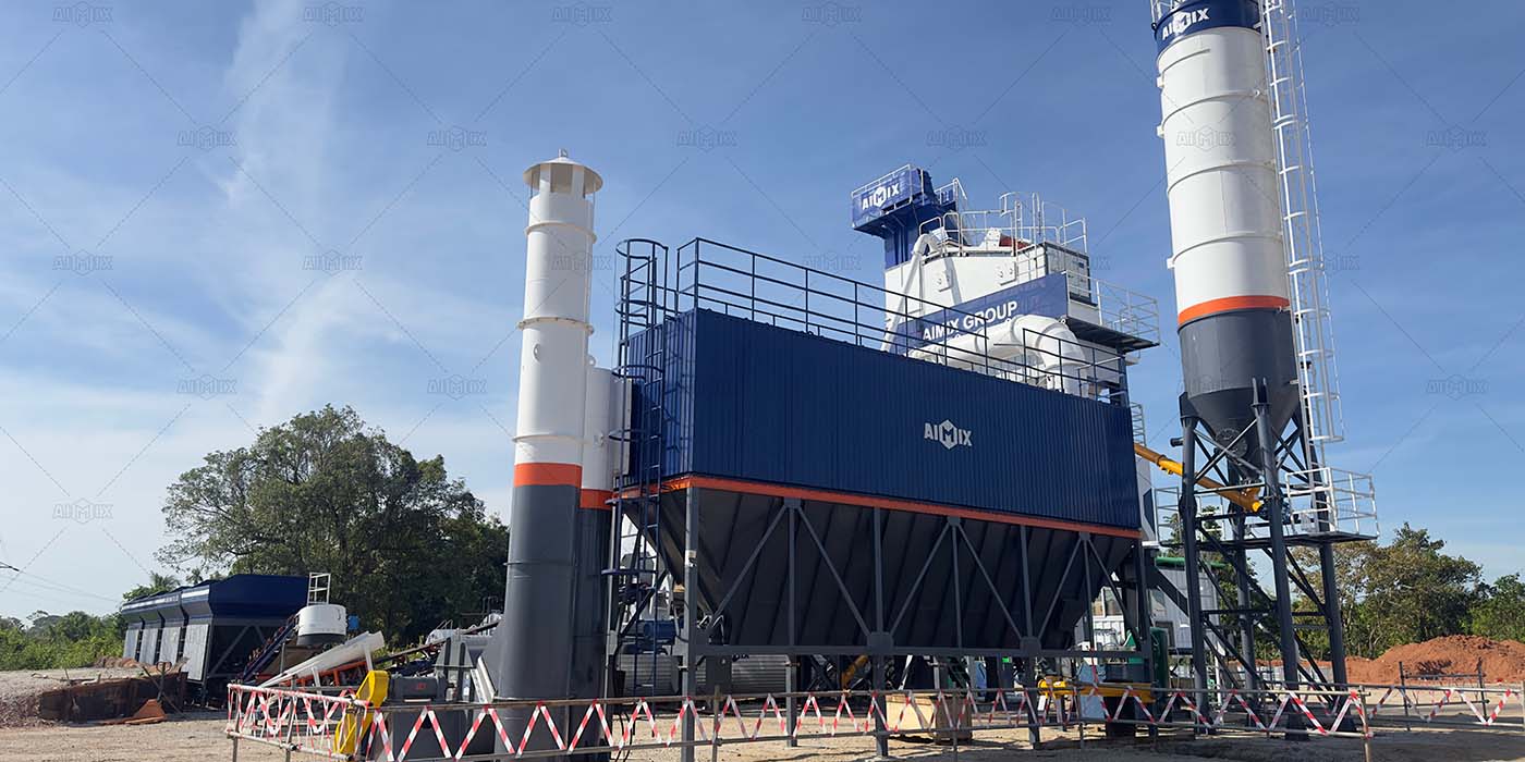 80tph Stationary Asphalt Plant in Yangon, Myanmar