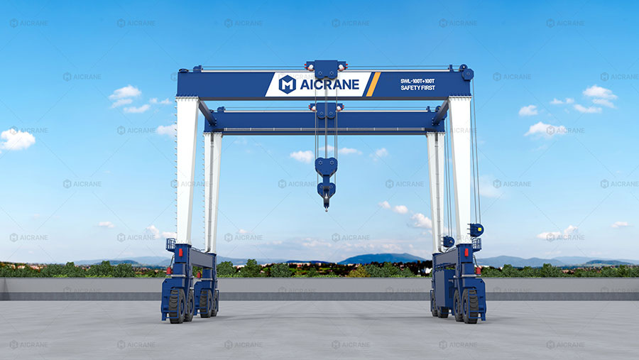 RTG rubber tyre gantry crane