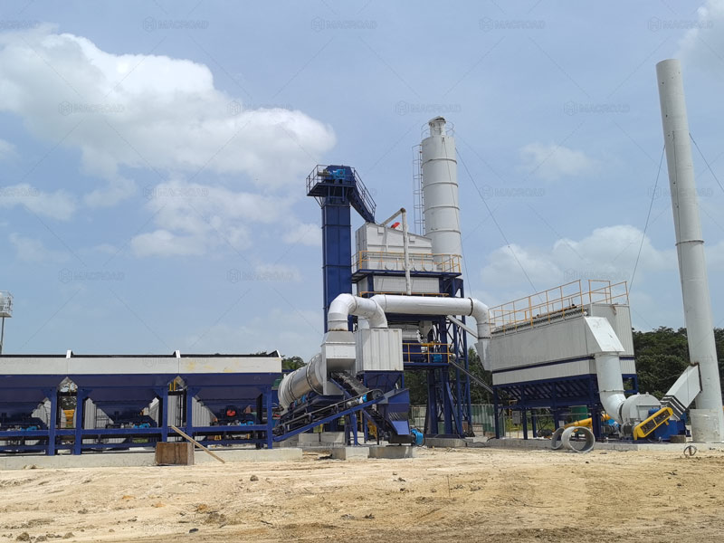 Macroad Batch Mix Asphalt Plant in Jamaica