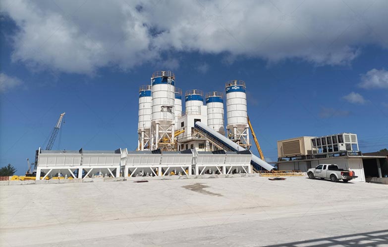 Stationary Concrete Plant in Guam for US Government Projects