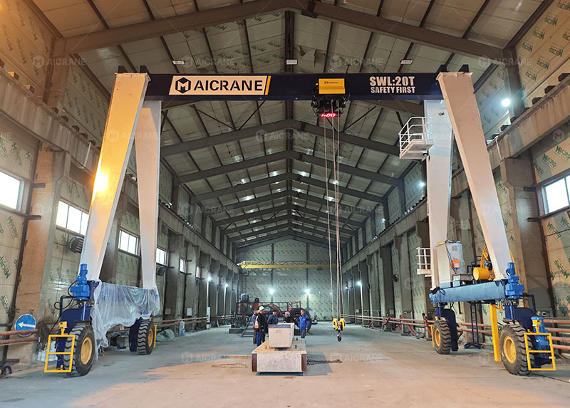 RTG rubber tyred gantry crane