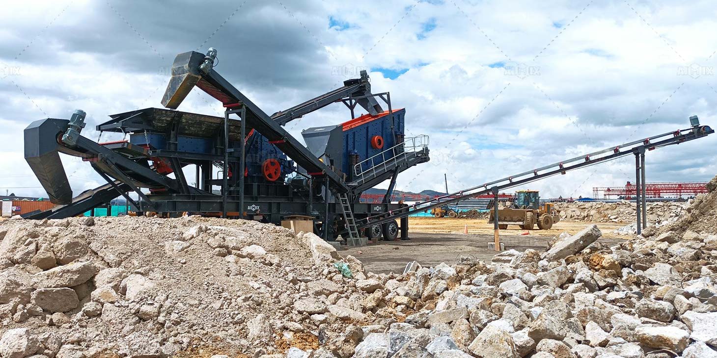 Wheeled Concrete Crushing Machine