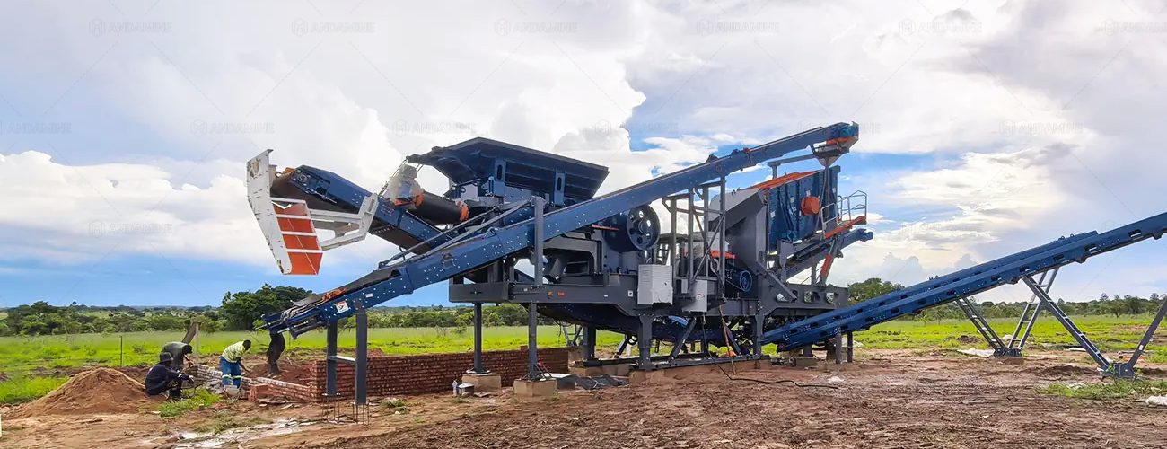 mobile stone crusher plant